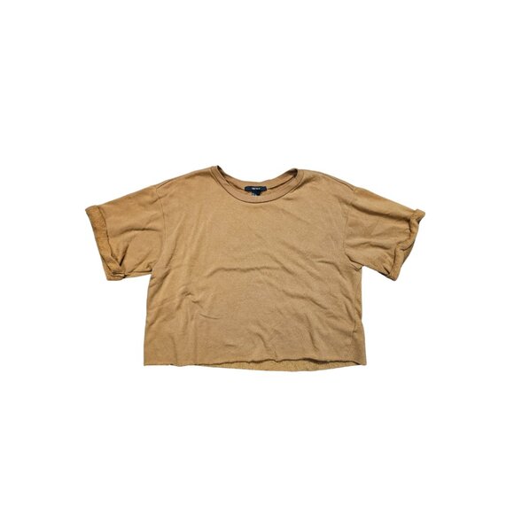 Forever 21 Women's Butterscotch Crew Neck Crop Top - Size L - Picture 1 of 5